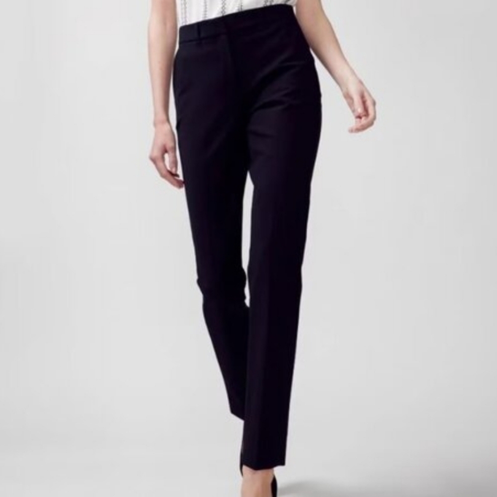 nwot white house black market the slim black ankle pants 0
